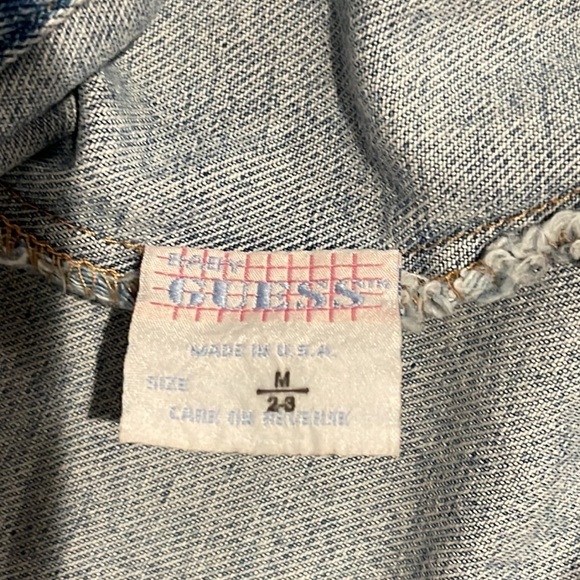 Guess Girls Jean Jacket Size 2/3 - Picture 4 of 5